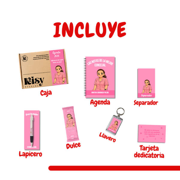 Agenda Personalizada Foto en ambos lados
