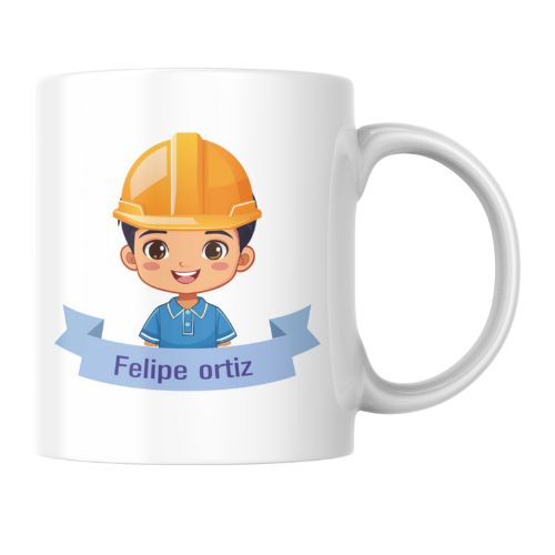Mug Personalizado de Profesión Dibujo
