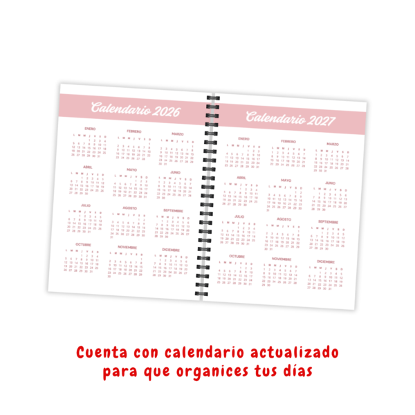 5 Agenda Personalizada Foto en ambos lados