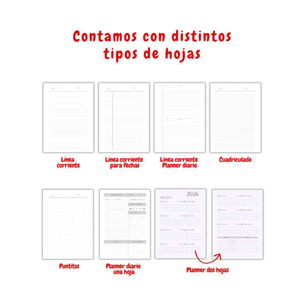 6 Agenda Personalizada Foto en ambos lados