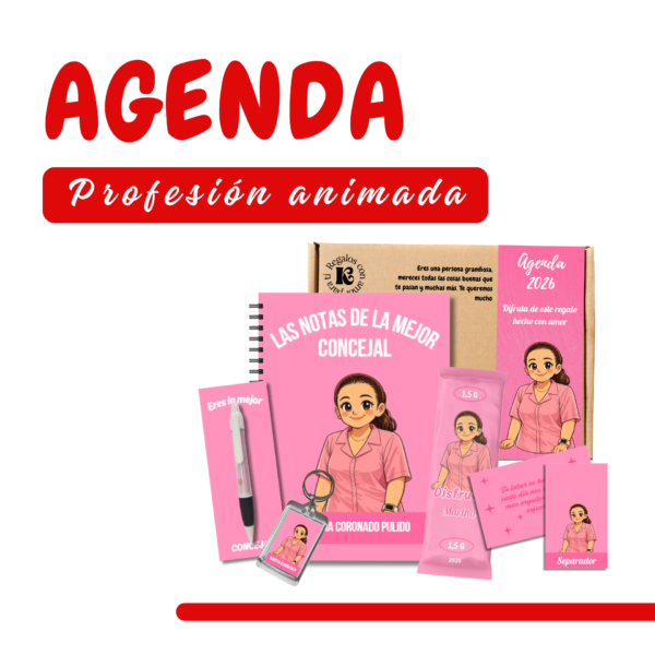 Agenda profesión animada Agenda Personalizada de Profesiones - Caricatura