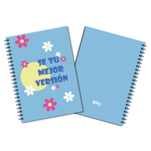 Agenda Personalizada con Frase Flores