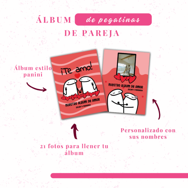 Álbum de pegatinas para parejas