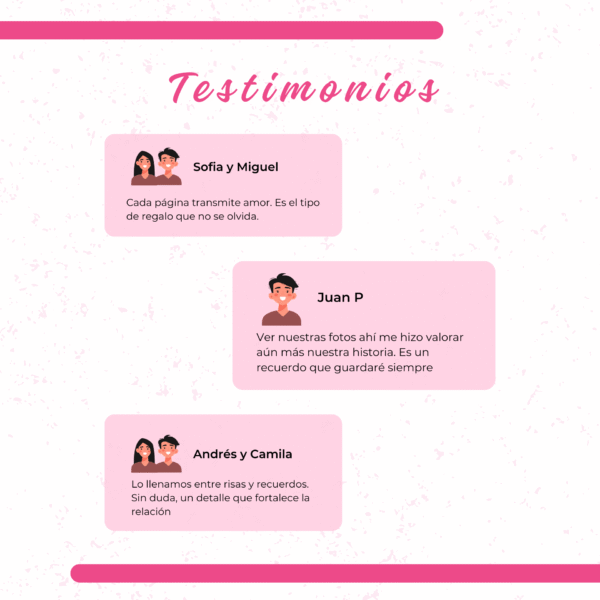 Álbum de pegatinas para parejas