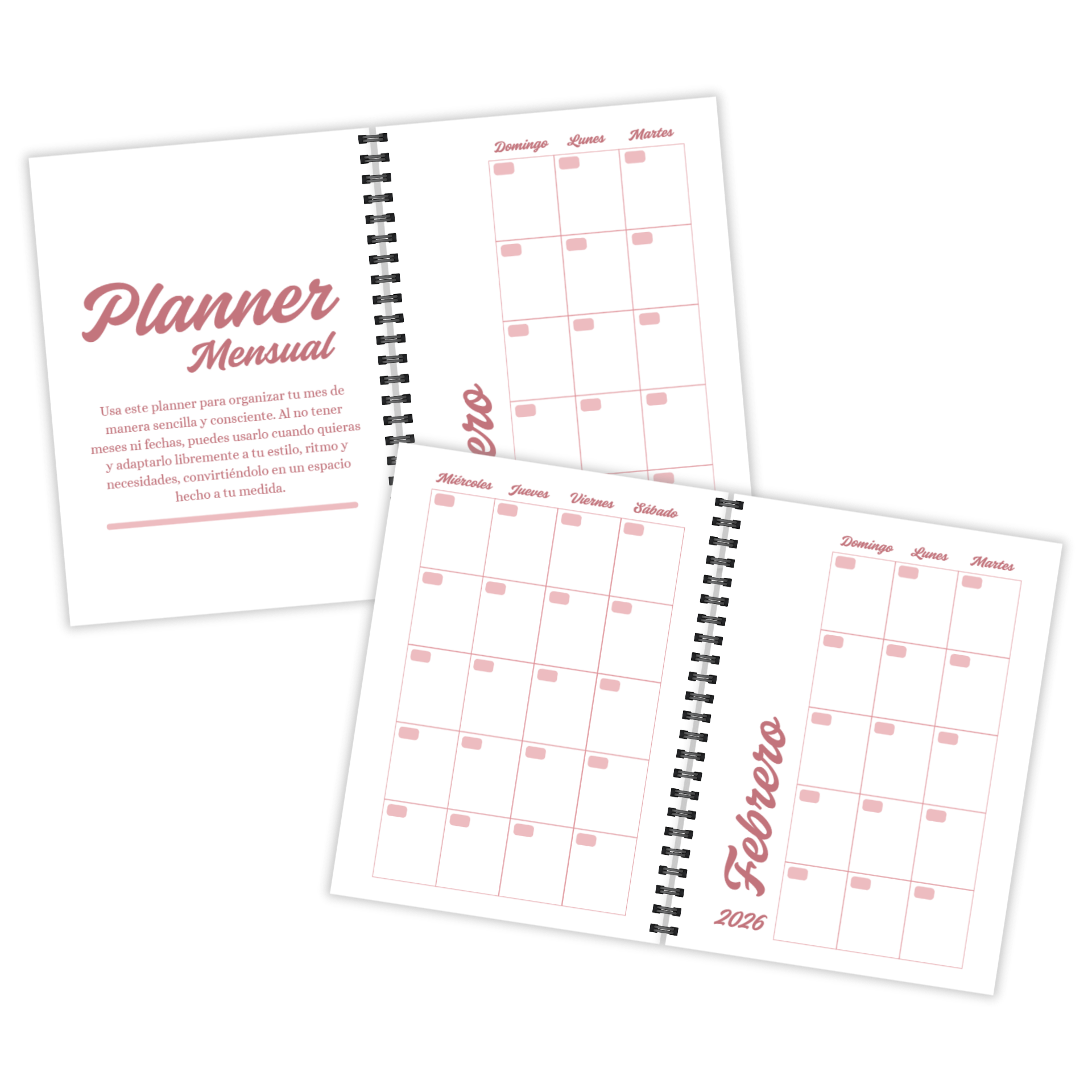 Personalización gratis de la agenda